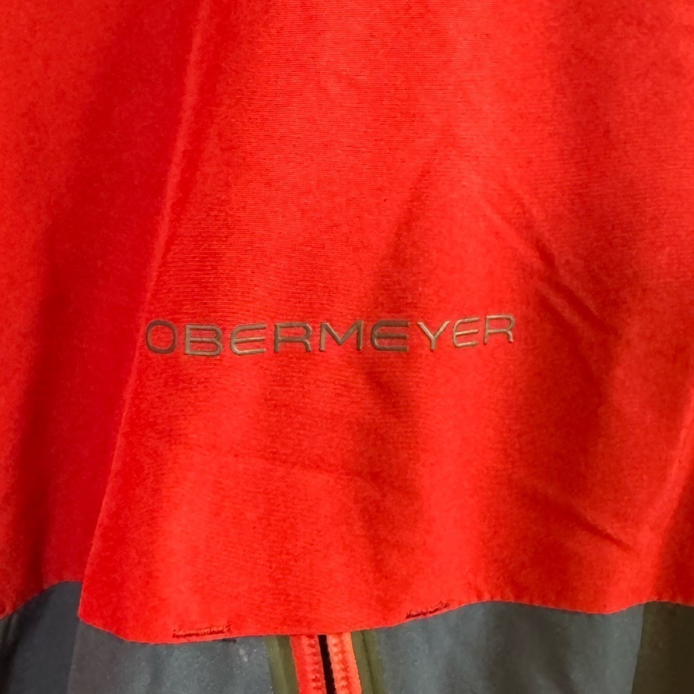 NWT! Men’s Obermeyer red, black and blue ski winter full zip jacket MSRP $349 XL - Picture 4 of 8